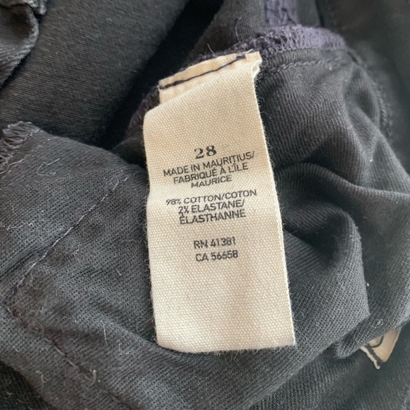 Ralph Lauren Denim Supply Black Distressed Skinny Crop Jeans - Picture 2 of 5